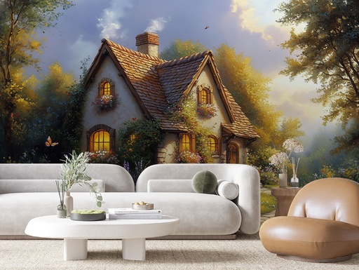 Cottage-Garten mit Weg