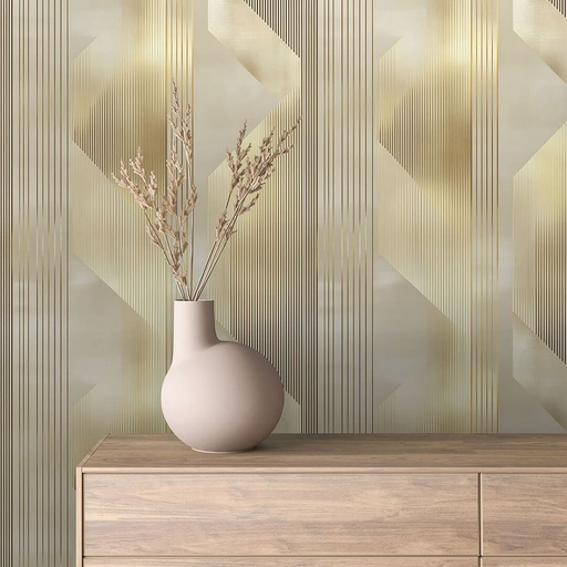 Streifen in Gold, abstrakt