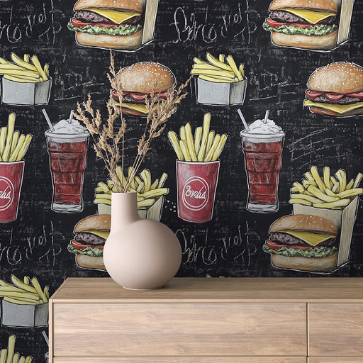 Fast Food: Burger, Pommes, Cola
