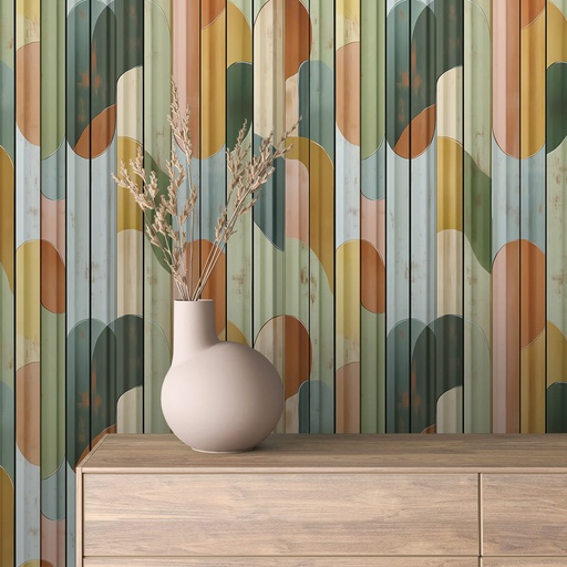 Metallpaneele, abstrakt
