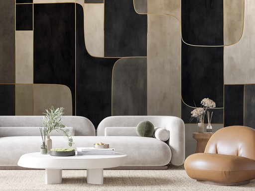 Mid-Century mit Goldakzenten