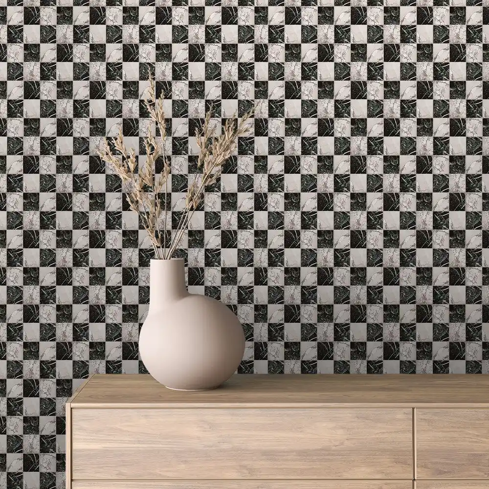 Marmor in Schwarz-Weiß