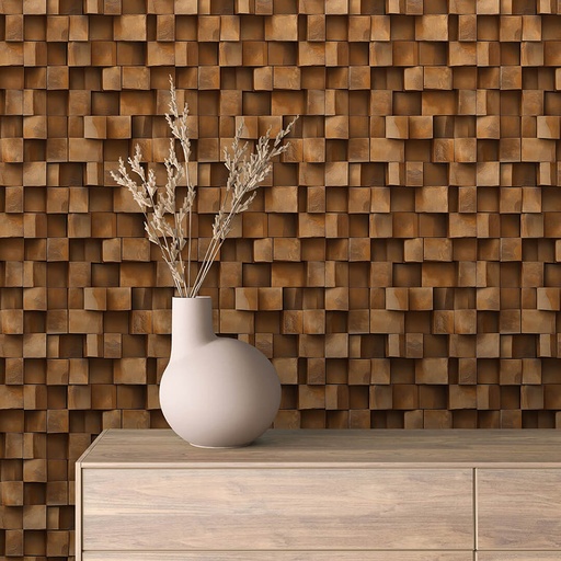 Würfel in Braun, 3D