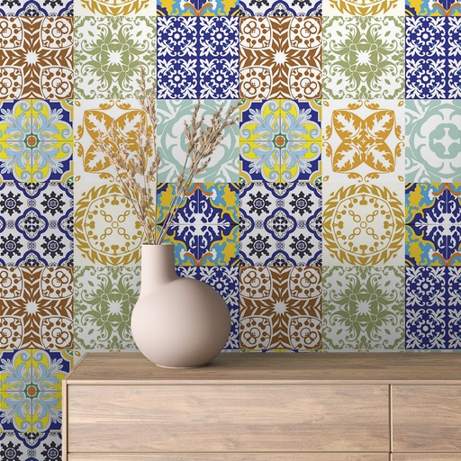 Geometrisches Muster in Bunt