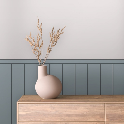 Wandpaneele in Grau, minimalistisch