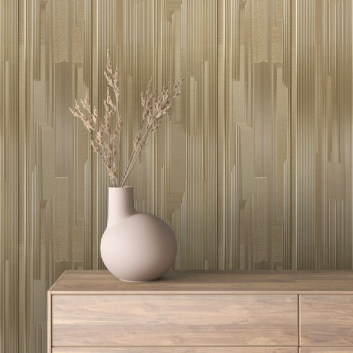 Streifen in Gold, metallisch