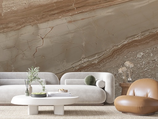 Beige-brauner Marmor, poliert