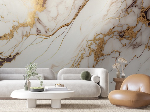 Weißer Marmor mit Goldadern, luxuriös