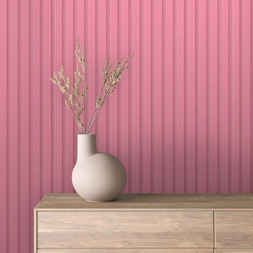 Rosa lackierte Paneele